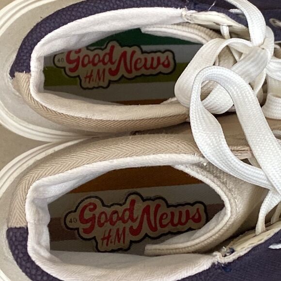 H&M X Good News Limited Edition High Top Sneakers Rare As New Condition - Picture 12 of 14
